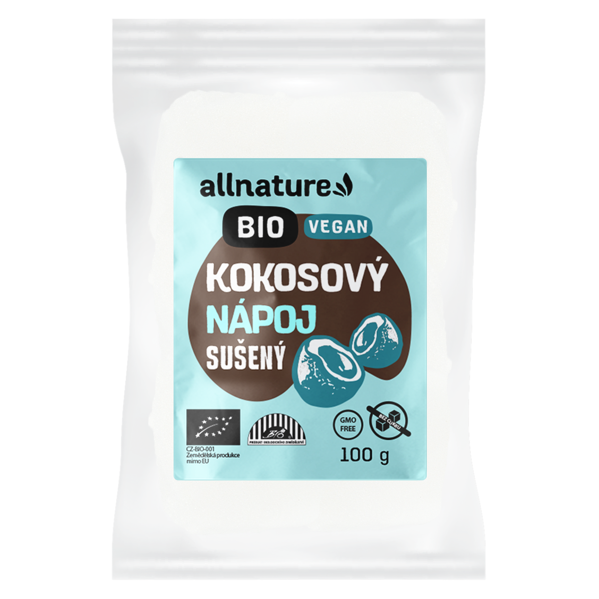 Allnature Kokosový nápoj sušený BIO 100 g - bez přidaného cukru a pro vegany Allnature