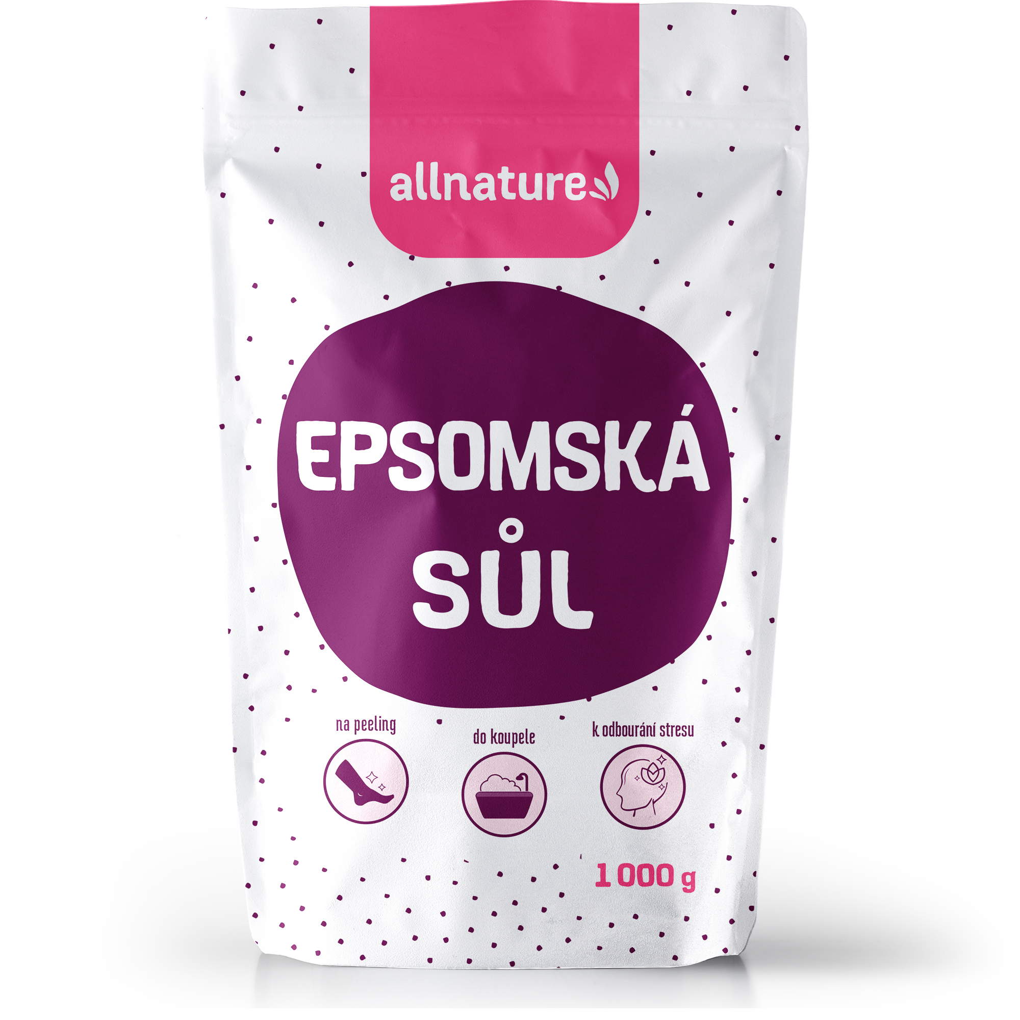 Allnature Epsomská sůl (5 kg) - II. jakost - detoxikuje a uvolňuje svaly Allnature