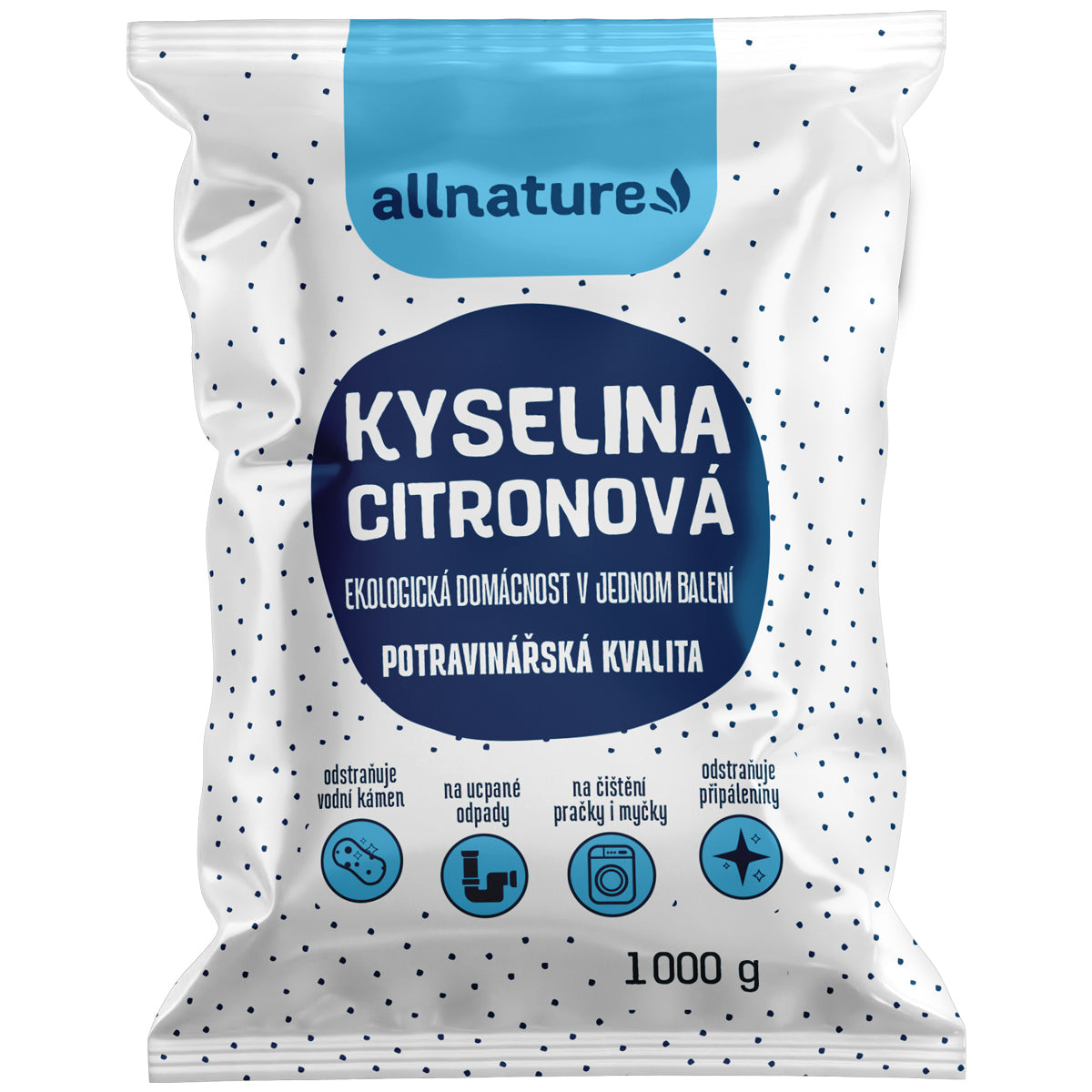 Allnature Kyselina citronová (1 kg) - II. jakost - potravinářská kvalita Allnature