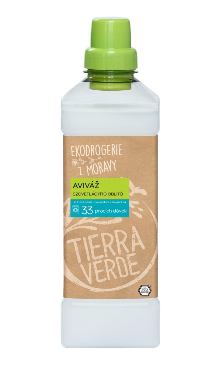 Tierra Verde Aviváž s BIO levandulí (1 l) - II. jakost - pro zjemnění syntetického prádla Tierra Verde