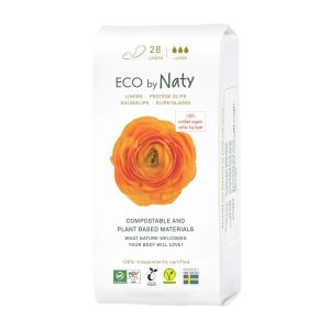 Eco by Naty Slipové vložky - super (28 ks) - II. jakost - biobavlněná vnitřní vrstva