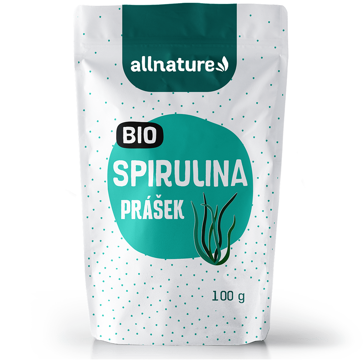 Allnature Spirulina prášek BIO (100 g) - II. jakost - superpotravina plná bílkovin Allnature